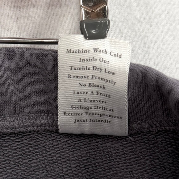 FRANK & EILEEN Catherine Sweatpants Women Medium Gray Cropped Wide Leg - Picture 12 of 16